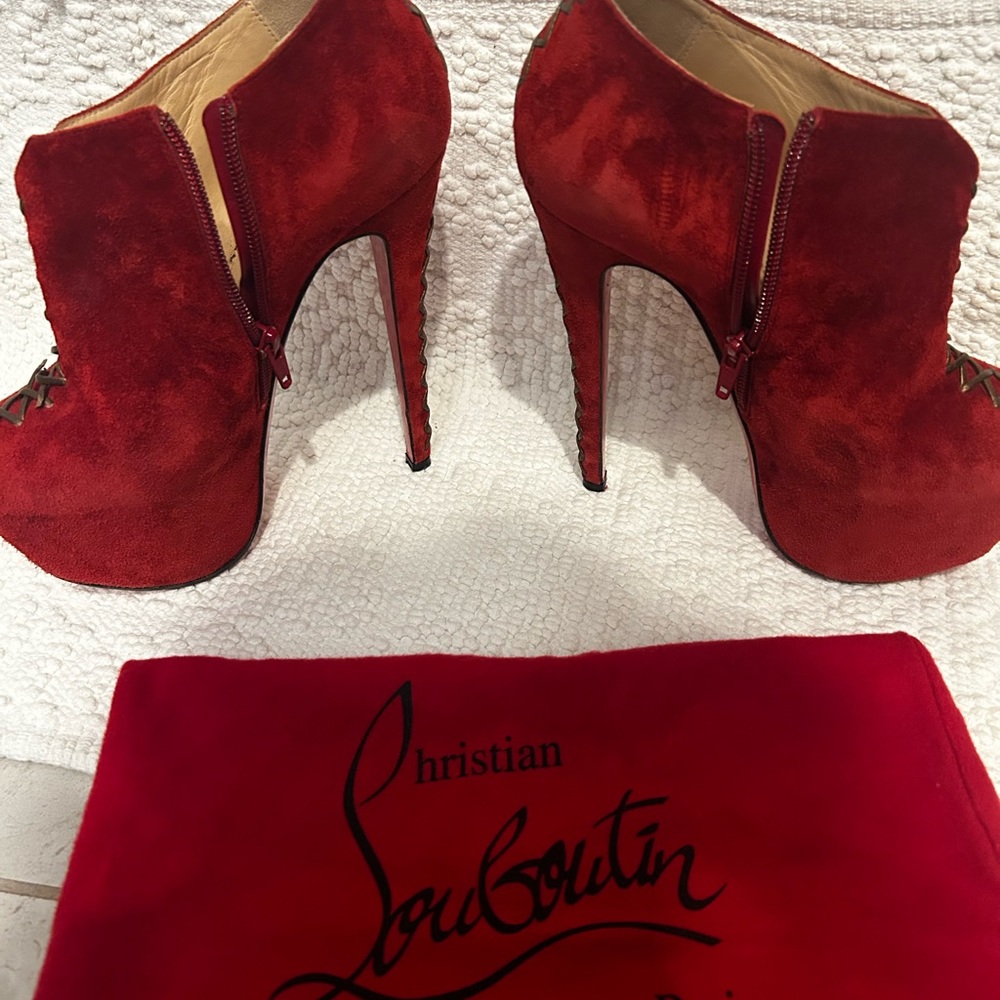 Suede platform, Christian Louboutin Recouzetta - Picture 2 of 8